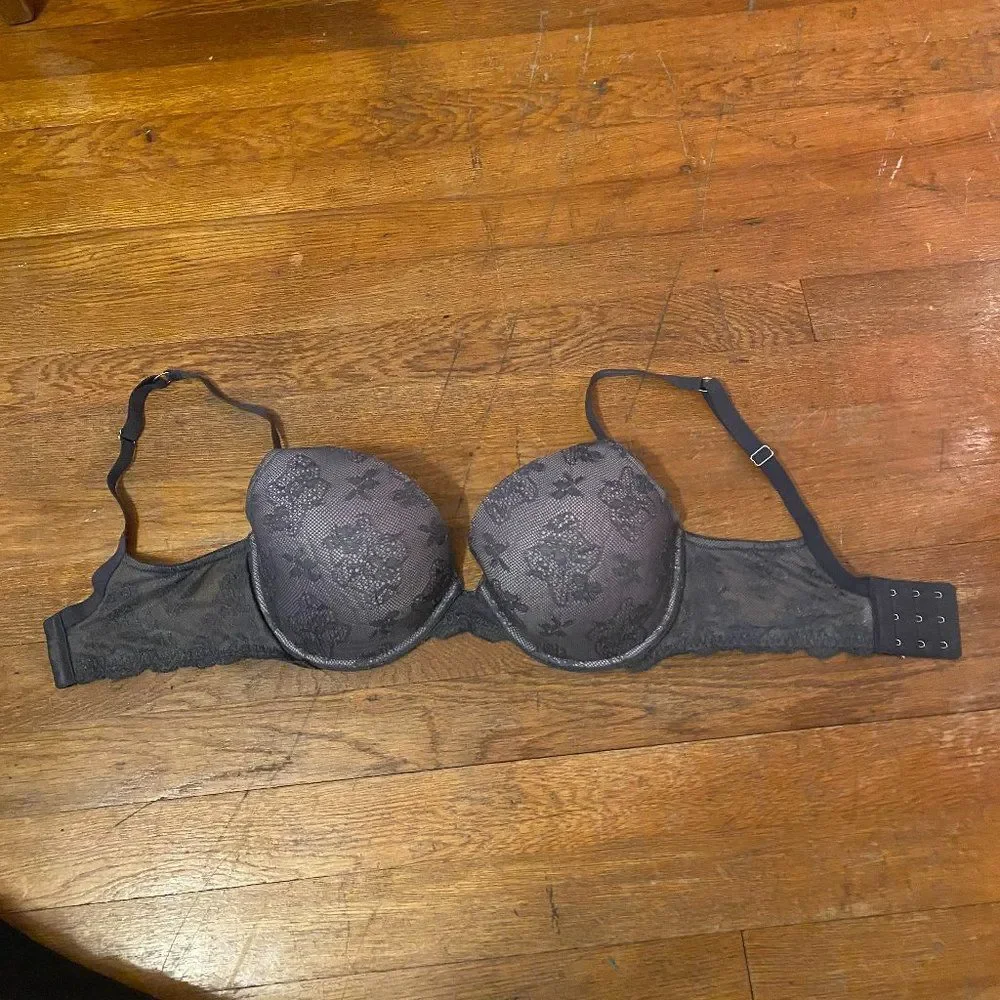 Victorias Secret Womens Full Coverage Bra Lace overlay cup Size 34DD